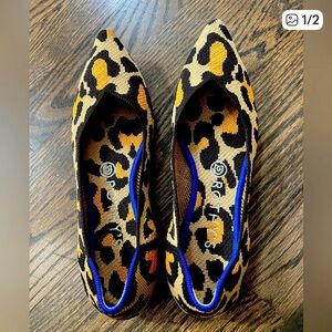 Rothy’s Leopard “cat” Ballet Flats - Yellow & Black